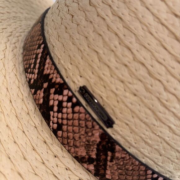 BCBGMaxAzria NWT Women's Snakeskin Band Adjustable Hat Size OS Cowgirl - Picture 3 of 8